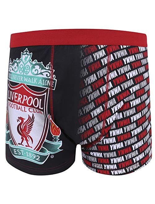 Liverpool Football Club Official Soccer Gift Mens Crest Boxer Shorts