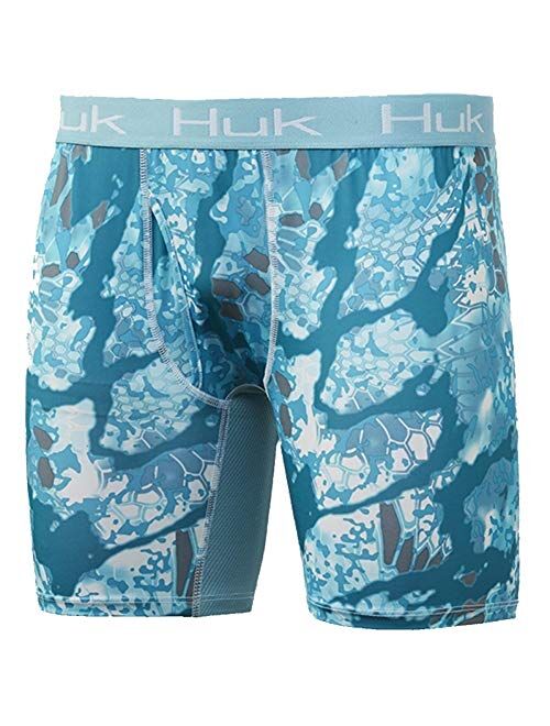 HUK Mens Kryptek Boxer | Dry Fit Boxers with Anti-Microbial Treatment