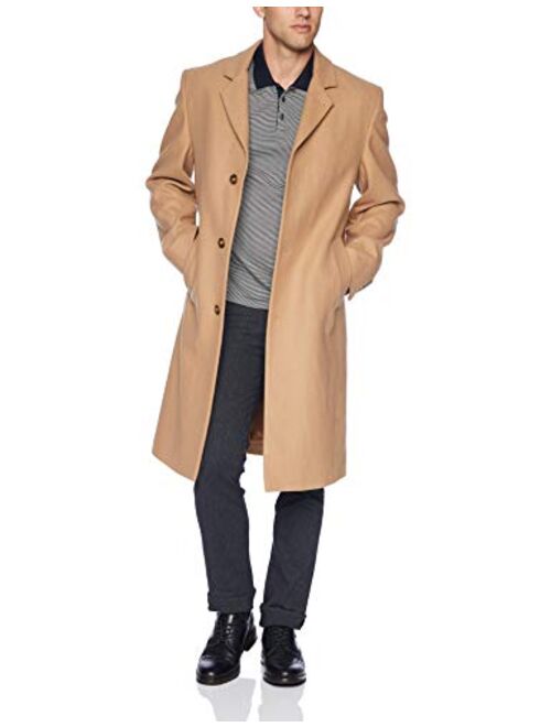 LONDON FOG Men's Signature Wool Blend Top Coat