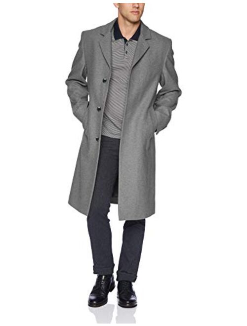 LONDON FOG Men's Signature Wool Blend Top Coat