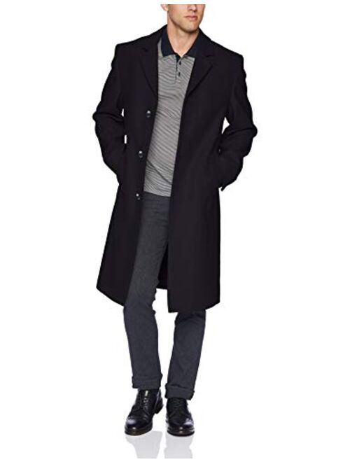 LONDON FOG Men's Signature Wool Blend Top Coat