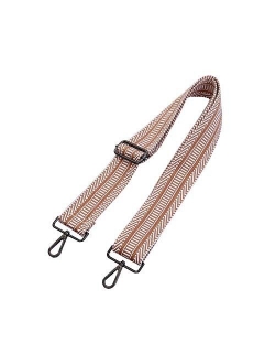 Multicolor Canvas Wide Strap Replacement Purse Strap Replacement Removable Crossbody Strap for Handbags