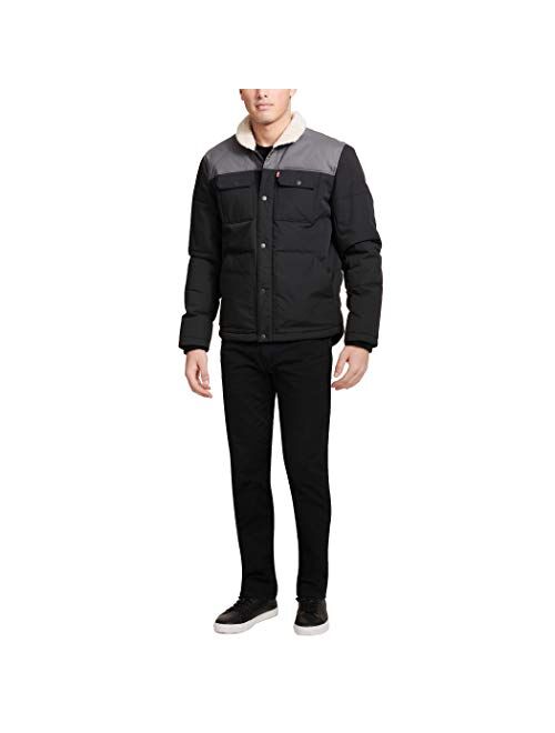 Levi's Men's Quilted Mixed Media Shirttail Work