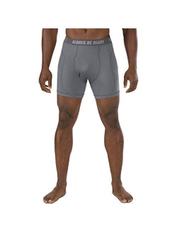 5.11 Tactical Men's Performance 6-inch Brief, Poly/Spandex Fabric, Flat Locked Seams, Style 40155