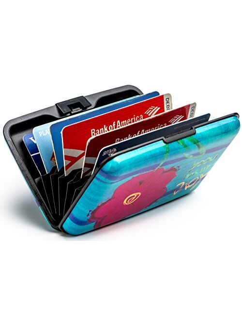 RFID Blocking Wallet Case for Women or Men, Theft Proof Credit Card Holder, Slim Design Fits in Front Pocket