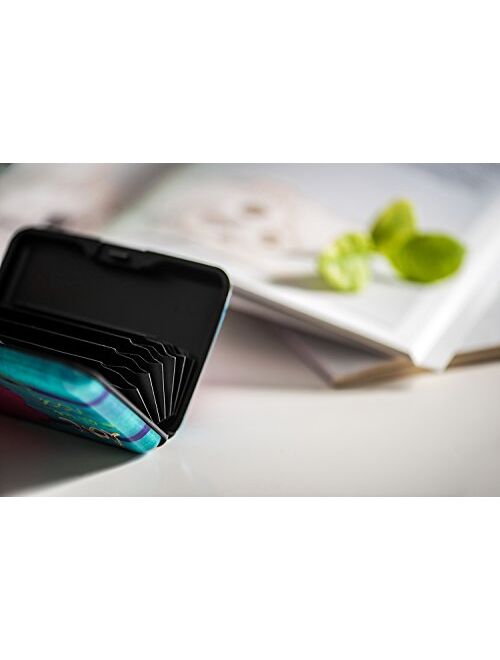 RFID Blocking Wallet Case for Women or Men, Theft Proof Credit Card Holder, Slim Design Fits in Front Pocket