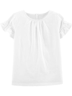 Girls' Toddler Ruffle Knit Top