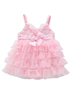 WZSYGDTC 0-24 Months Baby Flower Girl Dress One-Piece Romper Jumpsuit Dresses