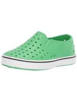 Native Kids Shoes Boy's Miles Slip-On (Toddler/Little Kid) Chartreuse Green/Shell White 9 Toddler