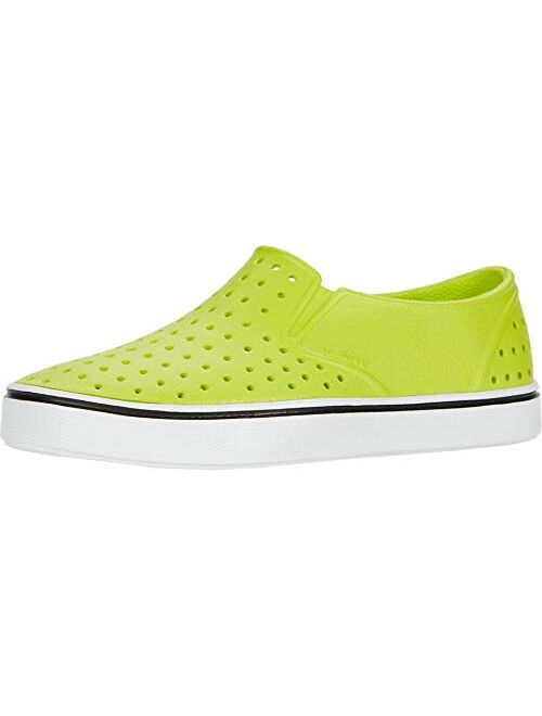 Native Kids Shoes Boy's Miles Slip-On (Toddler/Little Kid) Chartreuse Green/Shell White 9 Toddler