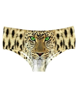 JINKAIJIA Women's Fashion Flirty Sexy Funny Naughty 3D Printed Cute Animal Underwears Briefs Single Party Gifts