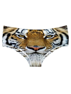 JINKAIJIA Women's Fashion Flirty Sexy Funny Naughty 3D Printed Cute Animal Underwears Briefs Single Party Gifts