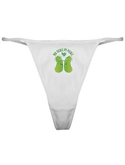 CafePress Tickle My Pickle Thong Panties