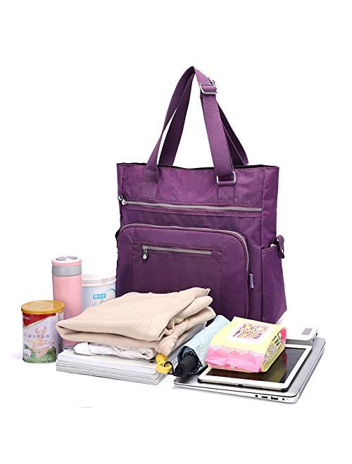 Buy Multi Pocket Nylon Totes Handbag Large Shoulder Bag Travel Purse Bags  For Women online