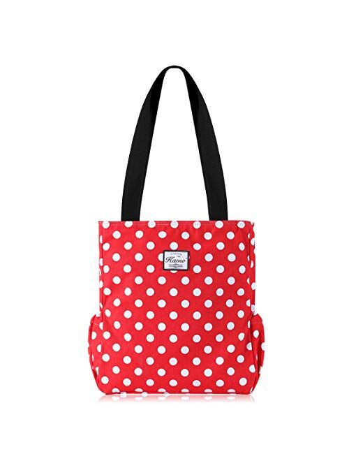 KAMO Floral Tote Bag - Waterproof Lightweight Handbags Travel Shoulder Bag for Hiking Yoga Gym Swimming Travel Beach