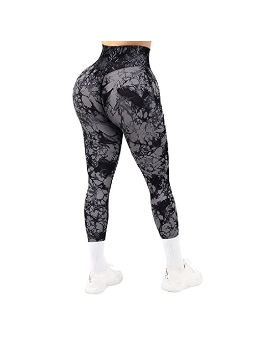 SUUKSESS Sexy Butt Scrunch Leggings Honeycomb High Waisted Workout Tights Pants