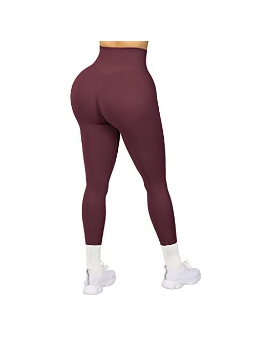 SUUKSESS Sexy Butt Scrunch Leggings Honeycomb High Waisted Workout Tights Pants