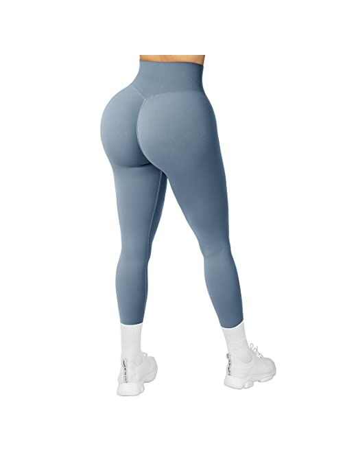 SUUKSESS Sexy Butt Scrunch Leggings Honeycomb High Waisted Workout Tights Pants