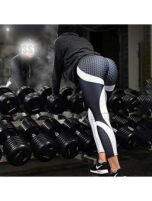 CROSS1946 3D Printed Leggings Sports Gym Yoga Workout High Waist Butt Lifting Leggings Dry Fit