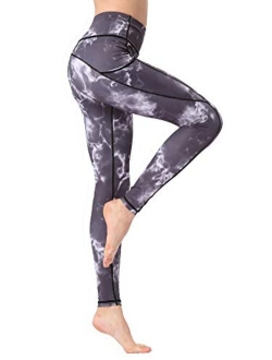 FLYILY High Waist Printed Yoga Pants Stretchy Fitness Workout Sports Butt Lifting Leggings