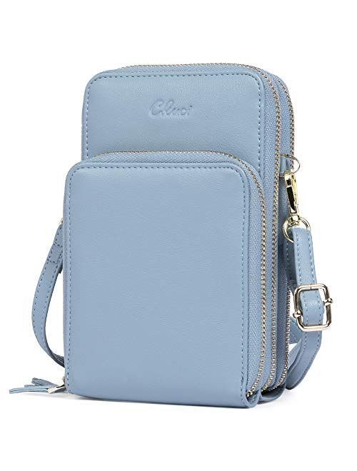 CLUCI Small Crossbody Bag for Women Leather Cellphone Shoulder Purses Fashion Travel Designer Wallet