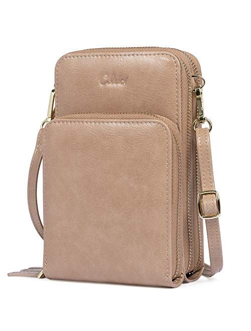 CLUCI Small Crossbody Bag for Women Leather Cellphone Shoulder Purses Fashion Travel Designer Wallet