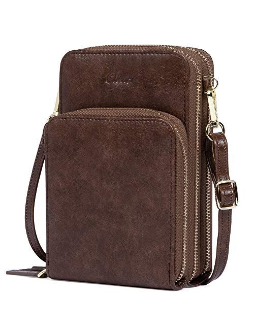 CLUCI Small Crossbody Bag for Women Leather Cellphone Shoulder Purses Fashion Travel Designer Wallet