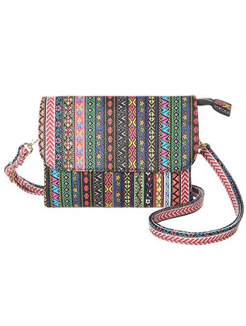 MINICAT Crossbody Purse Bulit in Wallet Small Crossbody Bags Pocketbooks for Women