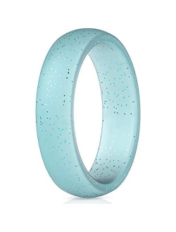 ThunderFit Silicone Wedding Band for Women - 5.5mm Wide - 2mm Thick