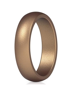 ThunderFit Silicone Wedding Band for Women - 5.5mm Wide - 2mm Thick