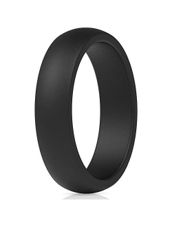 ThunderFit Silicone Wedding Band for Women - 5.5mm Wide - 2mm Thick