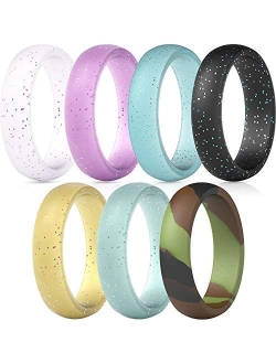 ThunderFit Silicone Wedding Band for Women - 5.5mm Wide - 2mm Thick