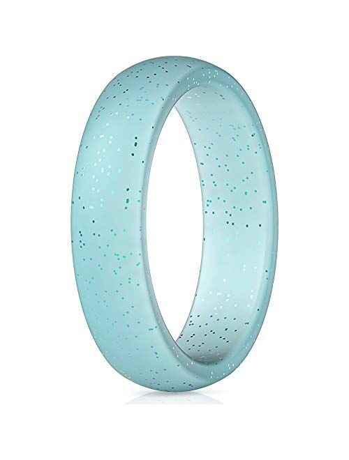 ThunderFit Silicone Wedding Band for Women - 5.5mm Wide - 2mm Thick