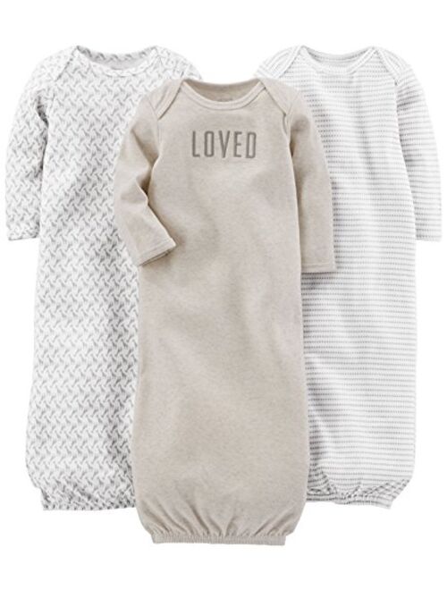 Simple Joys by Carter's Baby 3-Pack Cotton Sleeper Gown