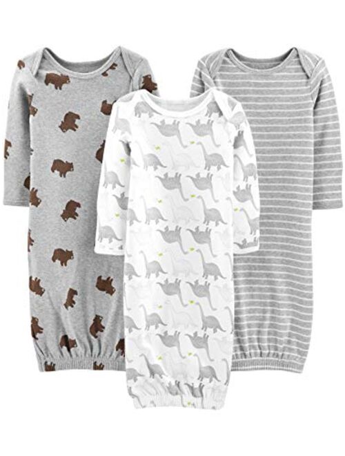 Simple Joys by Carter's Baby 3-Pack Cotton Sleeper Gown