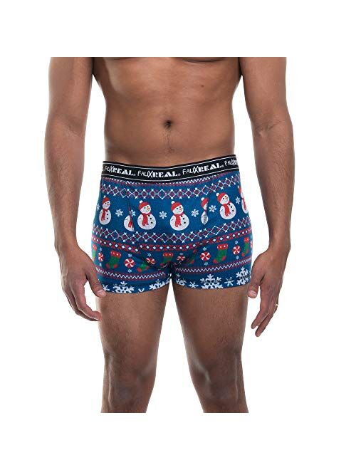 Faux Real Sublimated Mens Christmas Underwear