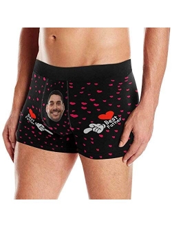 Personalized Wife Face On Men's Underwear Pouch Breathable Boxer Briefs Shorts with Photo