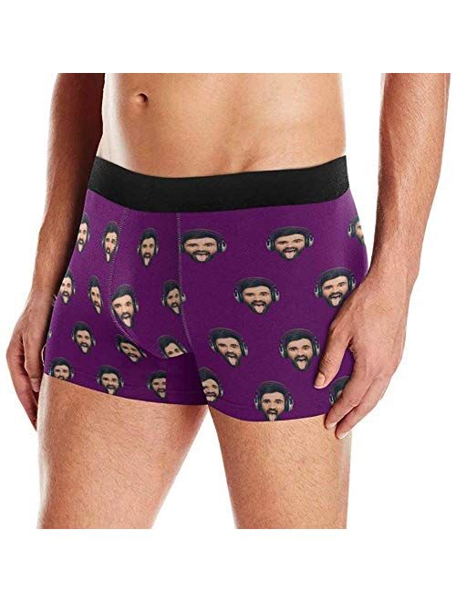 Personalized Wife Face On Men's Underwear Pouch Breathable Boxer Briefs Shorts with Photo