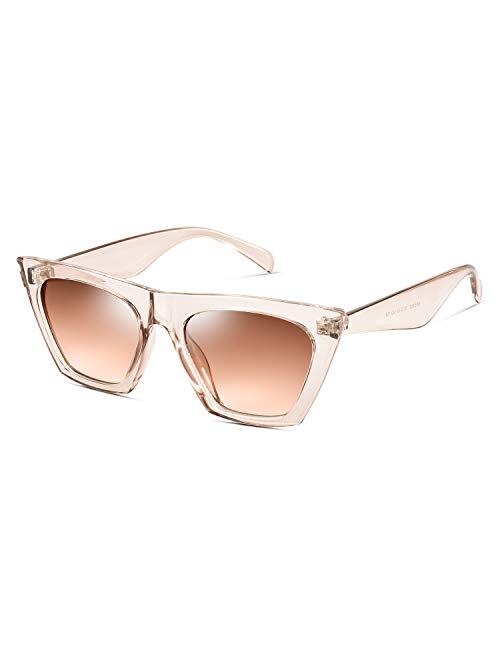 Mosanana Square Cateye Sunglasses for Women Fashion Trendy Style MS51801