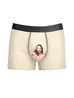 Custom Funny Face Men's Boxer Shorts Personalized Novelty Briefs Underpants with Photo (XS-5XL)