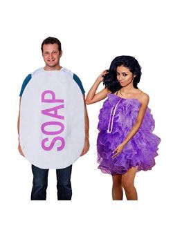 Tigerdoe Loofah & Soap Costume - 2 Pc - Couples Costumes - Funny Halloween Costumes - Novelty Costumes