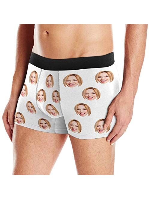 INTERESTPRINT Men's All-Over Print Boxer Briefs Vintage Funny Corn Lying on The Beach (XS-3XL)