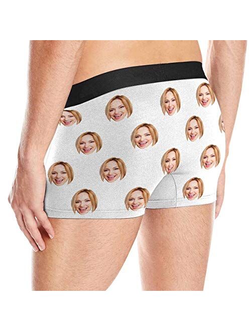 INTERESTPRINT Men's All-Over Print Boxer Briefs Vintage Funny Corn Lying on The Beach (XS-3XL)