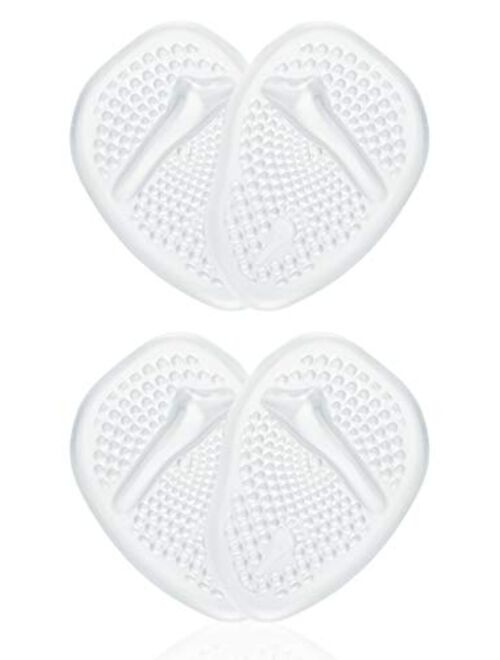 Metatarsal Pads | Metatarsal Pads for Women | Ball of Foot Cushions (2 Pairs Foot Pads) All Day Pain Relief and Comfort One Size Fits Shoe Inserts for Women