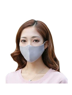 ROSEWARD 100% Mulberry Silk Face Mouth Mask with Filter Pocket Adjustable