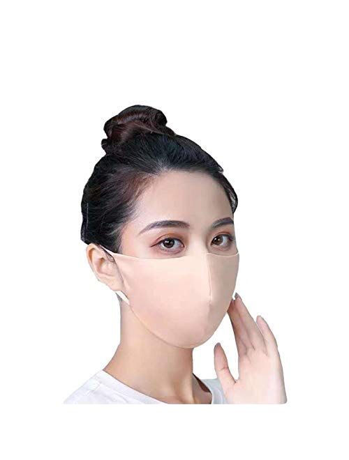 ROSEWARD 100% Mulberry Silk Face Mouth Mask with Filter Pocket Adjustable