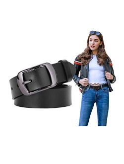 Fashion Womens Leather Belts SUOSDEY with Pin Buckle Waist Belt for Jeans Pants