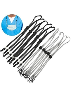 Glaring 10 Pack Adjustable Length Face Mask Lanyard Chain Strap Holder for Women Kids Holder Comfortable Around The Neck