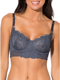 Womens Signature Lace Unlined Underwire Longline Bra, Style SA1068