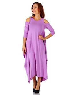 Simply Ravishing Rayon Span Maxi Boho Harem Various Style Dress (Size: Small - 5X)